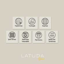 Latuda Home Premium Koltuk Örtüsü 110x175 (2 Adet) Berjer Gramajlı Jakarlı Şönil  Kahve | Kanepe Örtüsü |  Kaymaz