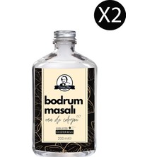 Özcan Deluxe Seri Bodrum Masalı Kolonyası Parfümlü Beyaz Şakayık Çiçeği Kokulu Kolonya 200 ml x 2 Cam Şişe