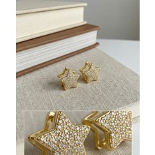 Milena Blake Yıldız Form Zirkon Taşlı Kadın Küpe