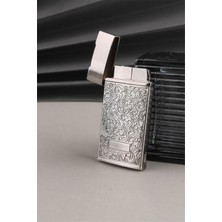 Silvio Monetti Manyetolu Özel Işlemeli Kabartmalı Metal Kapaklı Gazlı Çakmak SM159M0001