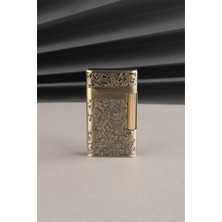 Silvio Monetti Kabartmalı Özel Tasarım Kapaklı Benzinli Çakmak SM168T0002