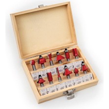 Gfb Ahşap Freze Uç Seti - 12 Parçalı