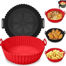2'li Airfryer Silikon Pişirme Kabı 20 cm