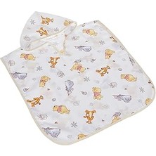 SHC4200 Taç 1500187682 Winnie Baby Pamuk Lisanslı Müslin Panço Havlu, Çok Renkli