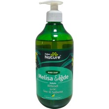 Naturex Faber Nature Hand Soap Melisa & Iğde - Bitkisel Esaslı Sıvı El Sabunu (500 ml Valfli Şişe)