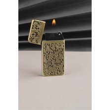 Silvio Monetti Kapaklı Normal Alevli Çift Taraflı Kabartmalı Metal Gazlı Çakmak SM134T0002