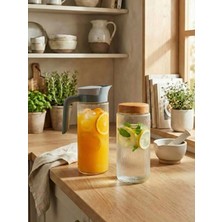 Leelahome 2'li Set Cam Kavanoz-Sürahi 1500 ml