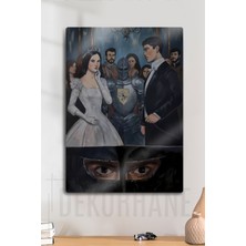PremiumPort Şövalye ve Prenses Temalı Metal Hikaye Poster, Kalp Muhafızı Dekor