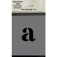Mood Stencil Harf Boyama Şablonu X065