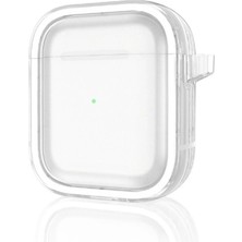 Olmira  Airpods 4 (4.nesil) Shiny Şeffaf Kılıf - Beyaz 587455