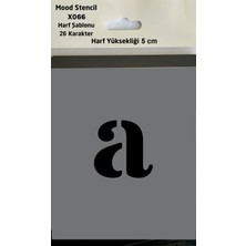 Mood Stencil Harf Boyama Şablonu X066