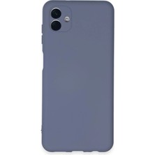 Olmira  Samsung Galaxy A04E Kılıf Nano Içi Kadife Silikon - Gri 587455