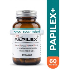 Plevneli Papilex+ AHCC EGCG Reishi ve Bitki Ekstreleri İçeren Takviye Edici Gıda