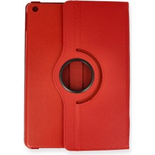 Olmira  iPad Pro 11 (2024) Kılıf 360 Tablet Deri Kılıf - Kırmızı 587455