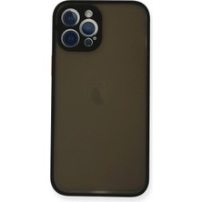 Olmira   12 Pro Max Kılıf Montreal Silikon Kapak - Siyah 587455