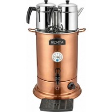 Remta 2 Demlikli Elite Çay Makinesi 18 Lt Bakır Renk - EL11
