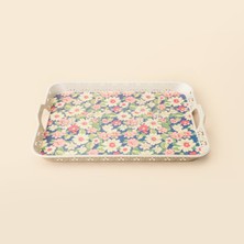 Evidea Kitchen Flower Oya Tepsi - Renkli - 32,5  cm