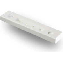 MegaVitrin Pilli Hareket Sensörlü Dolap Içi LED Aydınlatma - 4 Smd LED - Beyaz Işık - Dokunmatik Kontrollü