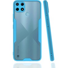 Olmira  Realme C25Y Kılıf Platin Silikon - Mavi 587455