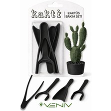 Veniv 4 Parça Kaktüs Bakım Seti & Fide Dikici & Sökücü
