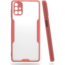 Olmira  Samsung Galaxy M51 Kılıf Platin Silikon - Pembe 587455