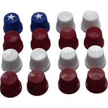 Mottopi 16’lı Knob Set Abd Bayrağı Detaylı Dj Midi Düğme Cap, Dj Kapak, Midi Düğme Knobs