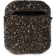 Flamex Newface Airpods 2 (2.nesil) Mira Taşlı Kılıf - Siyah