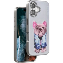 Flamex Venco iPhone 16 Cute Desenli Kapak - Kahverengi