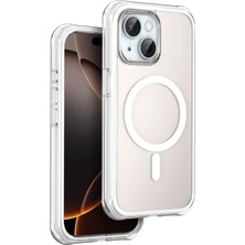 Flamex Onegif Apple iPhone 15 Hulk Magsafe Kapak - Beyaz