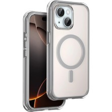 Flamex Onegif Apple iPhone 15 Hulk Magsafe Kapak - Titan Gri