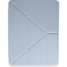 Flamex Newface Samsung Galaxy Tab A9 Plus Kılıf Kalemlikli Mars Tablet Kılıfı - Mavi