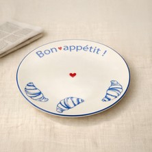 Evidea Kitchen Kruvasan Porselen Tatlı Tabağı - 19 cm