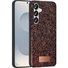 Flamex Onegif Samsung Galaxy S25 Bright Simli Kapak - Derin Mor