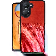 Olmira  Vivo Y18 Kılıf Aras Deri Kapak - Kırmızı 587455