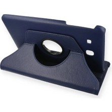 Mrt Global  Samsung Galaxy T560 Tab E 9.7 Kılıf 360 Tablet Deri Kılıf - Lacivert 529874