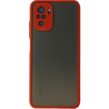 Olmira   Redmi Note 10 Kılıf Montreal Silikon Kapak - Kırmızı 587455