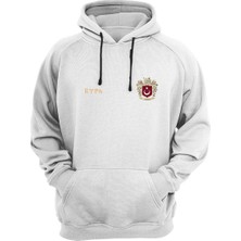 Widi Göktürkçe Türk Yazılı Bozkurt Sembolü Türkiye ve Türk Bayrağı Kurt Regular Fit %100 Pamuk Sweatshirt