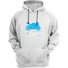 Widi Blue Racing Motor Baskılı Sweat-Shirt
