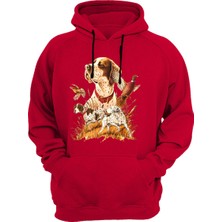 Widi Hunter Vahşi Yaşam Avcılık Av Köpeği Ingiliz Pointer Setter Sülün Baskılı %100 Pamuk Sweatshirt