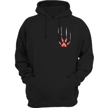 Widi Pati Baskılı Siyah Sweatshirt
