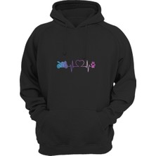 Widi Heart Beat Motor For Paw Baskılı Sweat-Shirt
