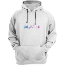 Widi Heart Beat Motor For Paw Baskılı Sweat-Shirt
