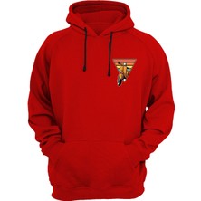 Widi Scooter Baskılı Kırmızı Sweatshirt