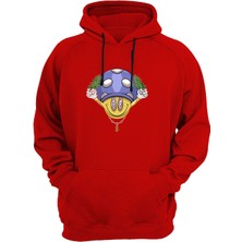 Widi Pacman Baskılı Kırmızı Sweatshirt