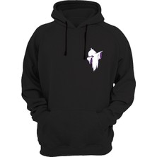 Widi Hayalet Baskılı Siyah Sweatshirt