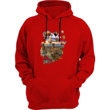 Widi Ürgüp Baskılı Kırmızı Sweatshirt