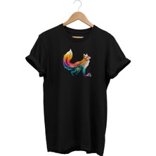Widi Tilki Baskılı T-Shirt