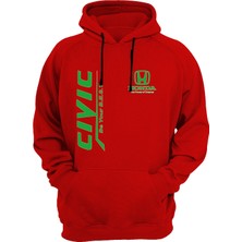 Widi Baskılı Kırmızı Sweatshirt