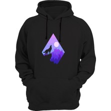 Widi Kurt Baskılı Siyah Sweatshirt
