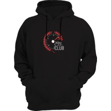 Widi Hız Göstergesi Baskılı Siyah Sweatshirt